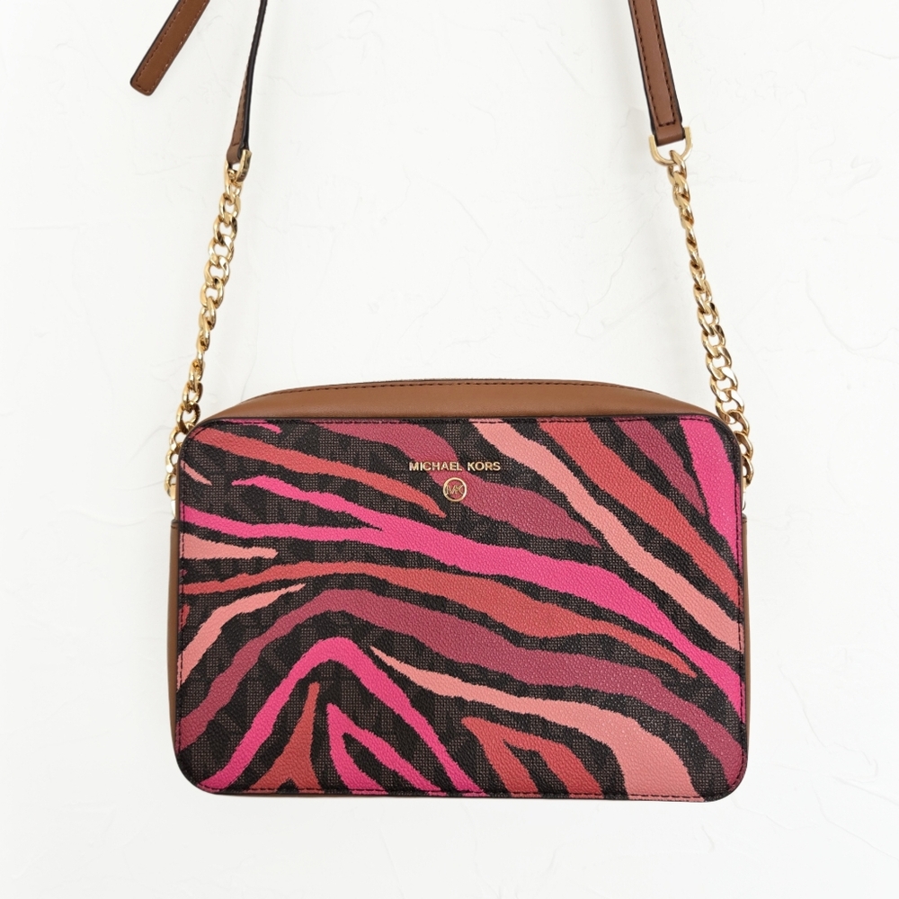 Michael Kors Pink and Brown Crossbody Bag - Picture 11 of 11